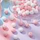 Round Food Grade Eco-Friendly Silicone Focal Beads(SIL-YW0001-14C)-5