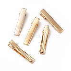 Iron Alligator Hair Clips Findings, Light Gold, 45x10x10mm(PHAR-TAC0008-01B)
