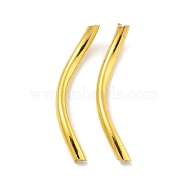 Brass Twist Tube Beads, Cadmium Free & Lead Free, Golden, 24~25x2mm, Hole: 0.9~1.2mm(KK-B120-02C-G)