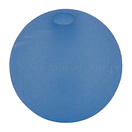 Round Transparent Acrylic Beads, Frosted, Light Blue, 8mm, Hole: 1.5mm(X-PL582-2)