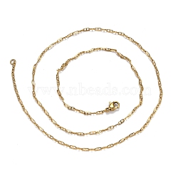 304 Stainless Steel Mariner Link Chain Necklaces, Golden, 19.68 inch(50cm), 1.8mm (X-NJEW-P226-03G-05)