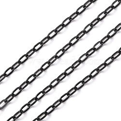 Ion Plating(IP) 304 Stainless Steel Cable Chains, Gunmetal, 4.5x2.5mm(CHS-H001-2.5mm-02B)