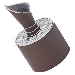 Flat Microfiber Imitation Leather Cord, Garment Accessories, Coffee, 50x1.5mm, about 2.19 Yards(2m)/Roll(LC-WH0006-07D-03)