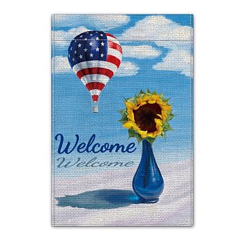 Garden Flag, Double Sided Linen House Flags, for Home Garden Yard Office Decorations, Flag Pattern, 45.7x30.5x0.2cm