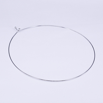 304 Stainless Steel Choker Necklaces, Rigid Necklaces, Stainless Steel Color, 5.12 inch(13cm)