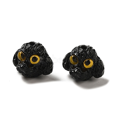 Black Dog Acrylic Beads