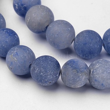 Natural Blue Aventurine Beads Strands(G-D809-09-8mm)-3