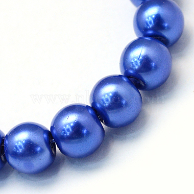 Chapelets de perles rondes en verre peint(HY-Q003-6mm-28)-2