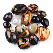 Natural Sardonyx Agate Home Display Decorations, Dyed, Tumbled Stone, Healing Stones for Chakras Balancing, Crystal Therapy, Meditation, Reiki, Nuggets, Mixed Color, 31~61.5x26.5~46x20~31mm, about 17pcs/1000g(G-T104-40)