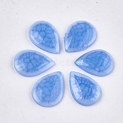 Epoxy Resin Cabochons, Teardrop, Cornflower Blue, 11.5~12x7.5~8x3mm(CRES-S361-04A-07)