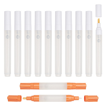 12Pcs 2 Style Empty Refill Paint Marker, Blank Refillable Paint Pens, Mixed Color, 14x1.5cm & 143x15.5mm