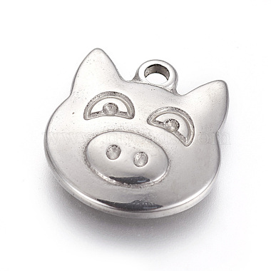 Stainless Steel Color Pig Stainless Steel Pendants