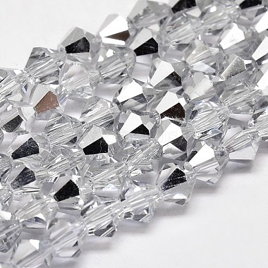 3mm Bicone Electroplate Glass Beads