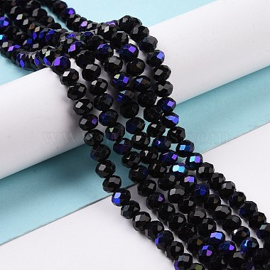 Chapelets de perles en verre opaque de couleur unie(EGLA-A034-P4mm-L01)-4
