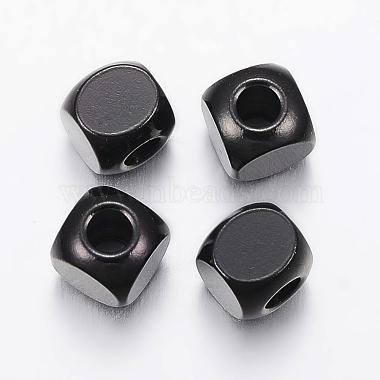 Gunmetal Cube Stainless Steel Beads