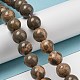 Natural Map Stone/Picasso Stone Beads Strands(G-R494-A24-04)-4