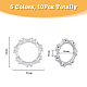 dicosmetic 10pcs 5 couleurs 304 anneaux de liaison en acier inoxydable(STAS-DC0013-02)-2