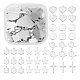 60Pcs 6 Style 201 & 304 Stainless Steel Stamping Blank Tag Charms(STAS-FS0001-39)-1