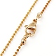 Golden Plated Brass Initial Pendant Necklaces(NJEW-JN03299-01)-3
