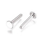201 Stainless Steel Findings, Stainless Steel Color, 13x5mm, Pin: 2mm(X-STAS-L234-171P)