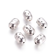 CCB Plastic Beads, Oval, Antique Silver, 27x18.5mm, Hole: 3.5mm(CCB-L011-031AS)