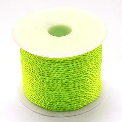 Nylon Thread, Lawn Green, 1.0mm, about 49.21 yards(45m)/roll(NWIR-R026-1.0mm-F231)
