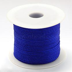 Nylon Thread, Blue, 3.0mm, about 27.34 yards(25m)/roll(NWIR-R026-3.0mm-368)