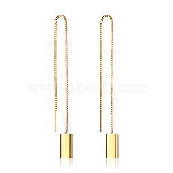 Stainless Steel Cube Dangle Earrings for Women(QY2201-1)