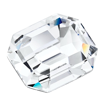 Preciosa&reg MAXIMA Crystal Fancy Stones, Czech Crystal, 435 34 222 Octagon, Dura Foiling, 00030 Crystal, 12x10mm