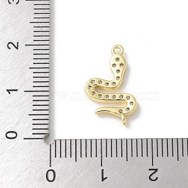 Brass Micro Pave Clear Cubic Zirconia Pendants(KK-S505-05G)-3