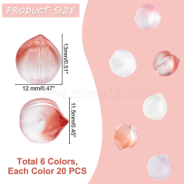 nbeads 120pcs 6 couleurs perles de verre(GGLA-NB0001-11)-2