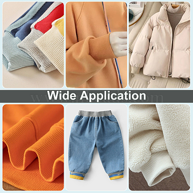 Polycotton Elastic Ribbing Fabric for Cuffs(DIY-WH0021-10C)-6