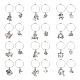 48Pcs 24 Style 12 Constellations Alloy Wine Glass Charms with Rhinestone(AJEW-TAC00002)-2