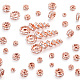 laiton strass perles d'espacement(RB-PH0008-22RG-NF)-1
