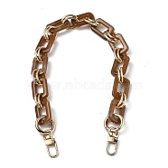 Resin Bag Chains Strap, with Golden Alloy Link and Swivel Clasps, for Bag Straps Replacement Accessories, Sienna, 45x2cm(FIND-H210-01A-C)