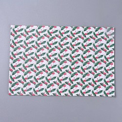 PU Leather Fabric, Garment Accessories, for DIY Crafts, Flamingo and Monstera Leaf Pattern, Colorful, 30x20x0.1cm(AJEW-WH0148-15A)