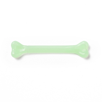 Glow in The Dark Plastic Bones, Halloween Scary Decoration, Mischief Prop, Turquoise, 96x16x8mm, Hole: 2mm