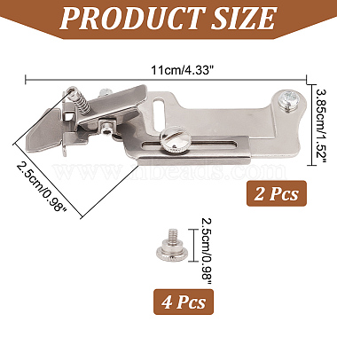 Iron Sewing Machine Presser Foot with Screws(FIND-WH0110-601)-3
