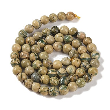 Natural Verdite Stone Beads Strands(G-P530-B07-02)-3