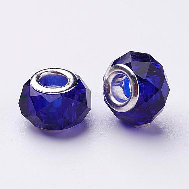 Handmade Glass European Beads(GPDL25Y-25)-2