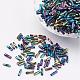 Glass Twisted Bugle Beads(SEED-E002-12mm-809#)-1