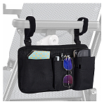 Polyester Wheelchair Storage Bags, Black, 505mm(DIY-WH0888-879)