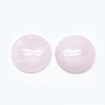 Natural Rose Quartz Cabochons, Flat Round, 30x8mm(G-E492-F-02)