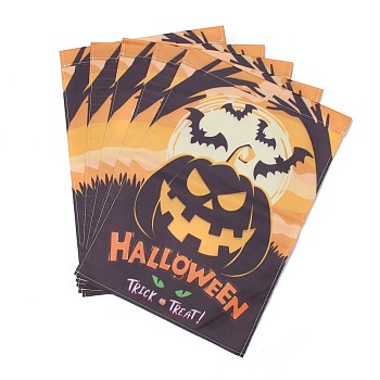 Garden Flag for Halloween, Double Sided Polyester House Flags, for Home Garden Yard Office Decorations, Pumpkin, Colorful, 445x304x0.4mm, Hole: 28.5mm