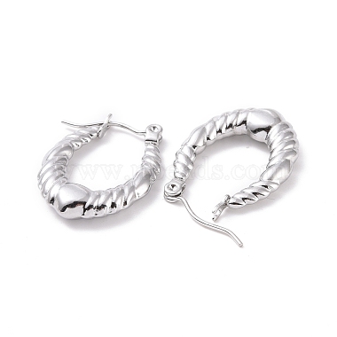 304 Stainless Steel Hoop Earrings for Women(EJEW-F287-08P)-2