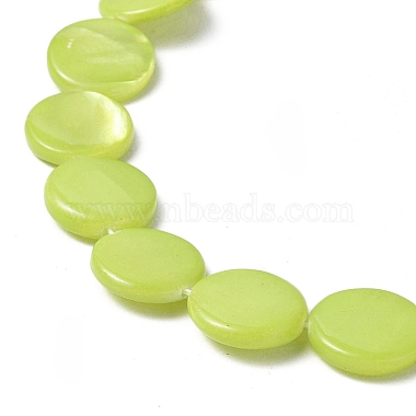 Spray Painted Natural Freshwater Shell Beads Strands(SHEL-C003-05G)-3