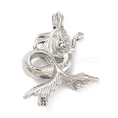 Platinum Mermaid Alloy Pendants