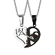 2Pcs 2 Style Word 1314 520 Couple Necklaces Set(VALE-PW0001-011EB)-2