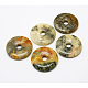 Donut/Pi Disc Natural Gemstone Pendants(G-L234-30mm-06)-1
