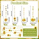 guirlande de tournesols en papier ahademaker(HJEW-GA0001-17)-2